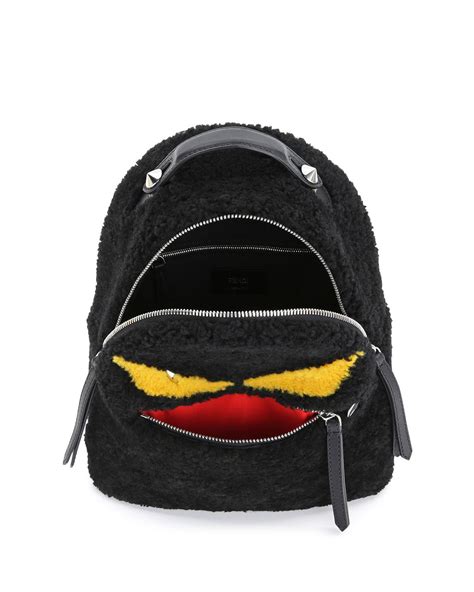 fendi fur monster backpack|fendiness small backpack.